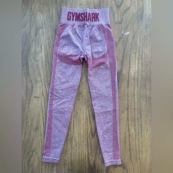Gymshark High Waisted Athletic Leggings Women’s Approx Small Sporty Pink Multi - Picture 7 of 8